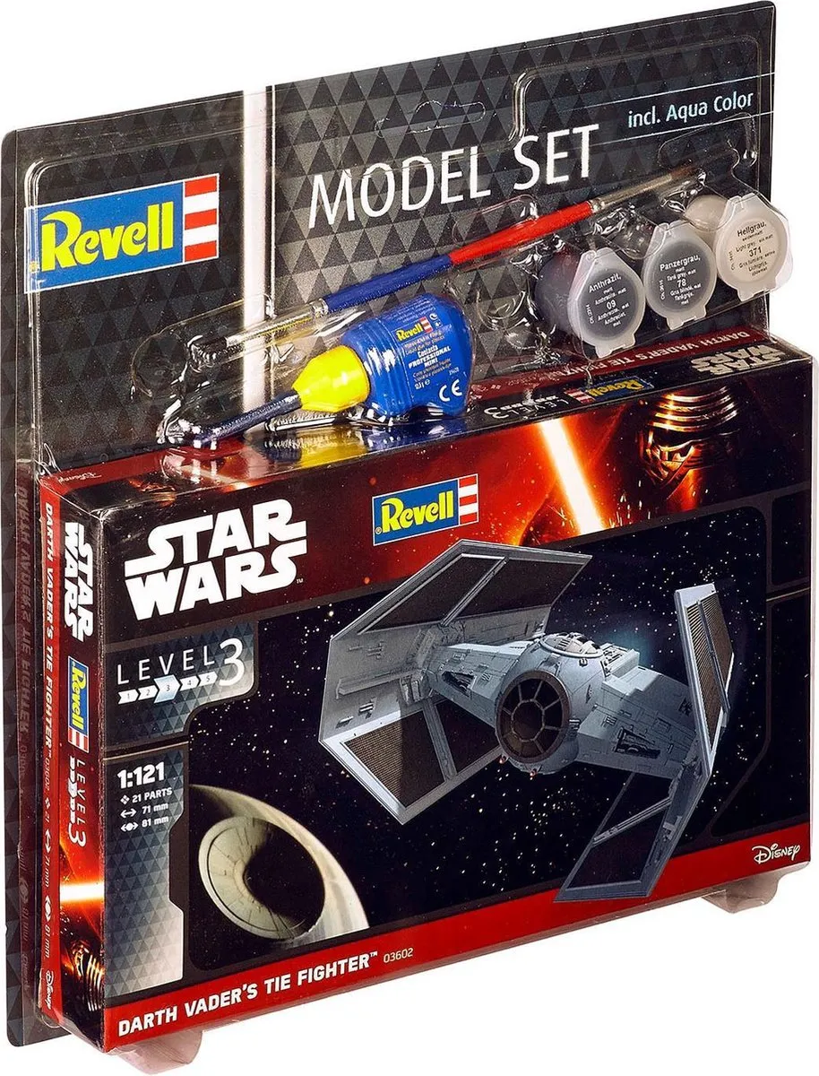 Revell Star Wars Darth Vaders TIE Fighter 63602 Modelbouwpakket - 1:121 - Multi