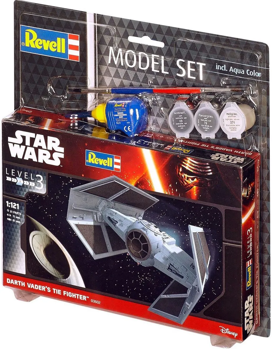 Revell Star Wars Darth Vaders TIE Fighter 63602 Modelbouwpakket - 1:121 - Multi