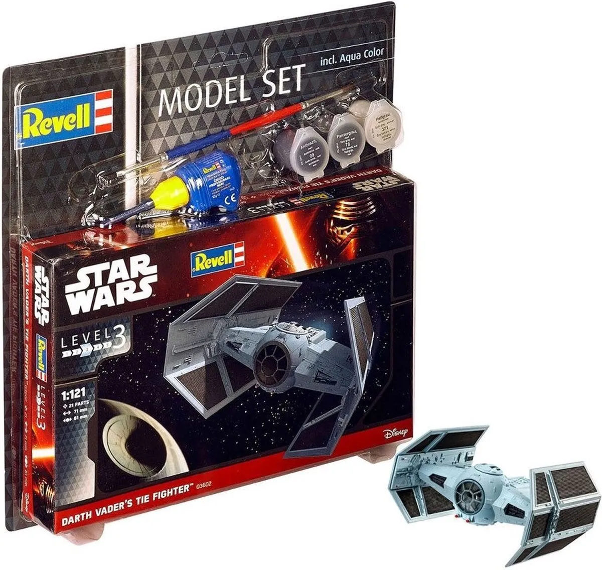 Revell Star Wars Darth Vaders TIE Fighter 63602 Modelbouwpakket - 1:121 - Multi