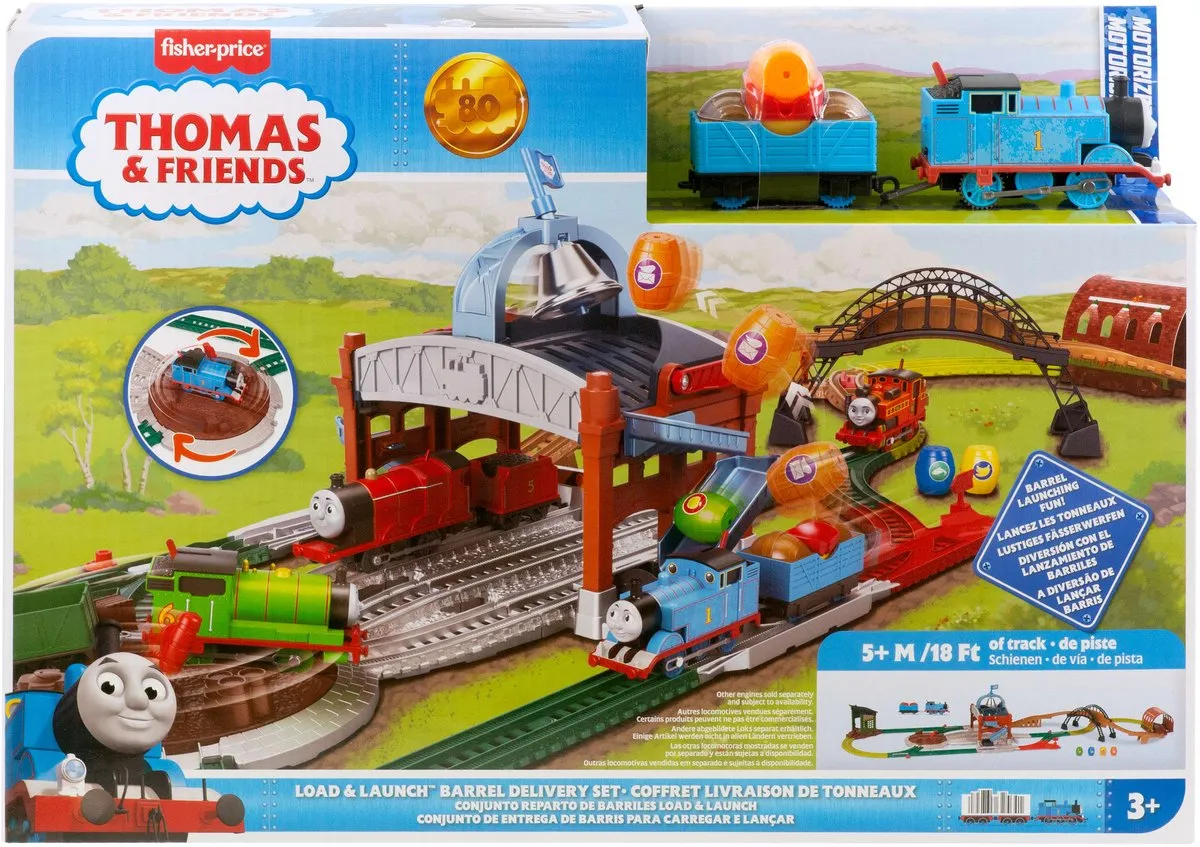 Fisher-Price Thomas & Friends Load & Launch Barrel - JDF26 - Meerkleurig