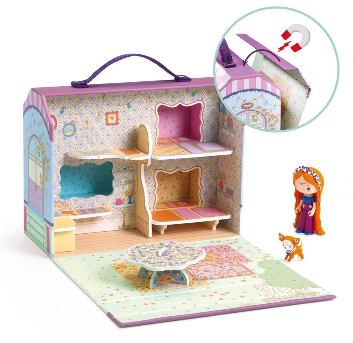 Djeco Tinyly Poppenhuisje Roze