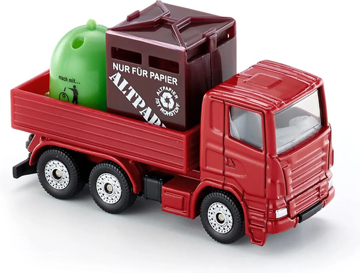 SIKU Recycle Vrachtwagen 0828 - Rood