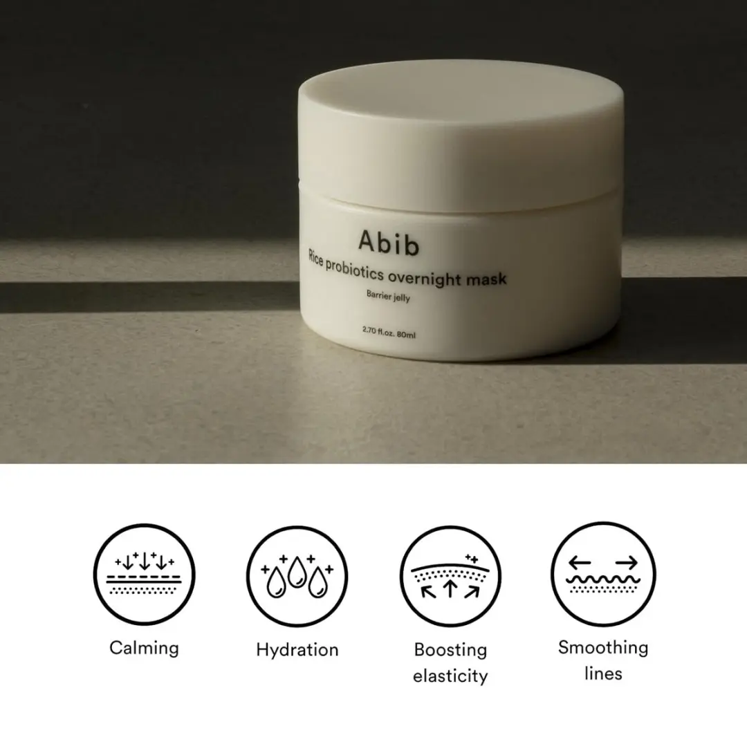 Abib Rice Probiotics Overnight Mask Barrier Jelly 80ml