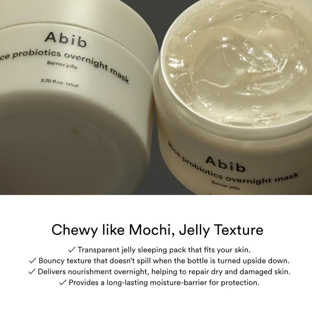 Abib Rice Probiotics Overnight Mask Barrier Jelly 80ml