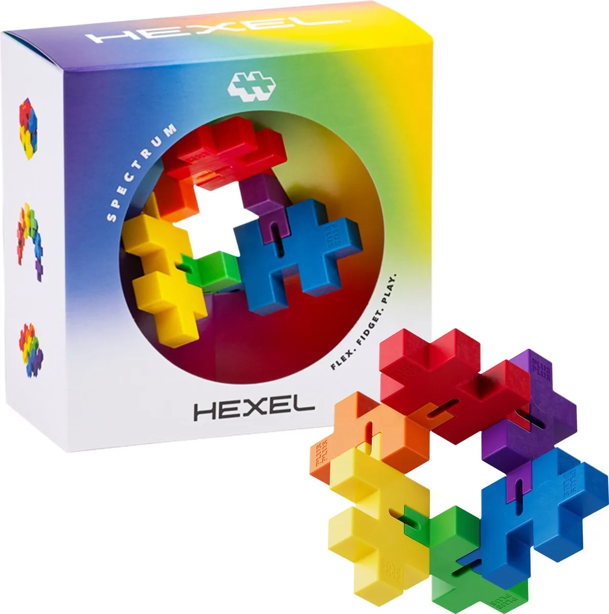 Plus-Plus Hexel Spectrum 6-delig Fidget Toy
