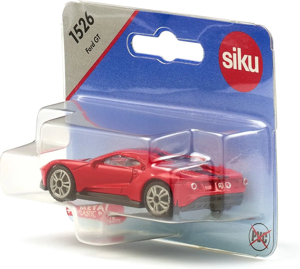SIKU Ford GT 1526 Modelauto - Staal - Rood/Zwart