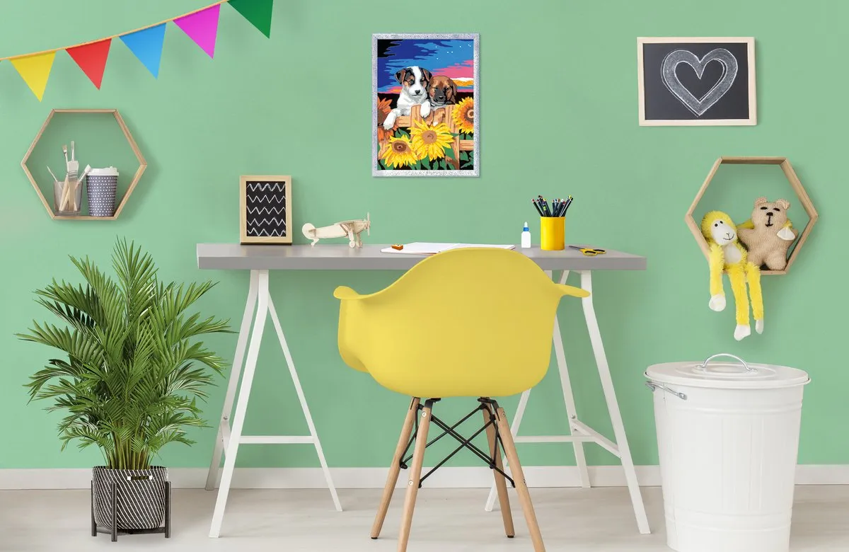 Ravensburger CreArt Sunset Paw-fection Schilderen op nummer - 15 Kleuren