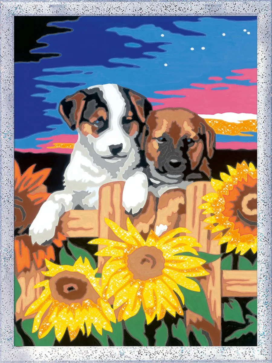 Ravensburger CreArt Sunset Paw-fection Schilderen op nummer - 15 Kleuren