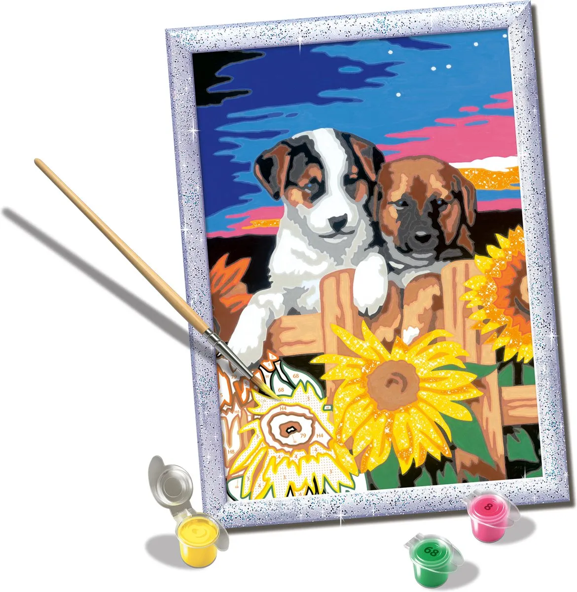 Ravensburger CreArt Sunset Paw-fection Schilderen op nummer - 15 Kleuren