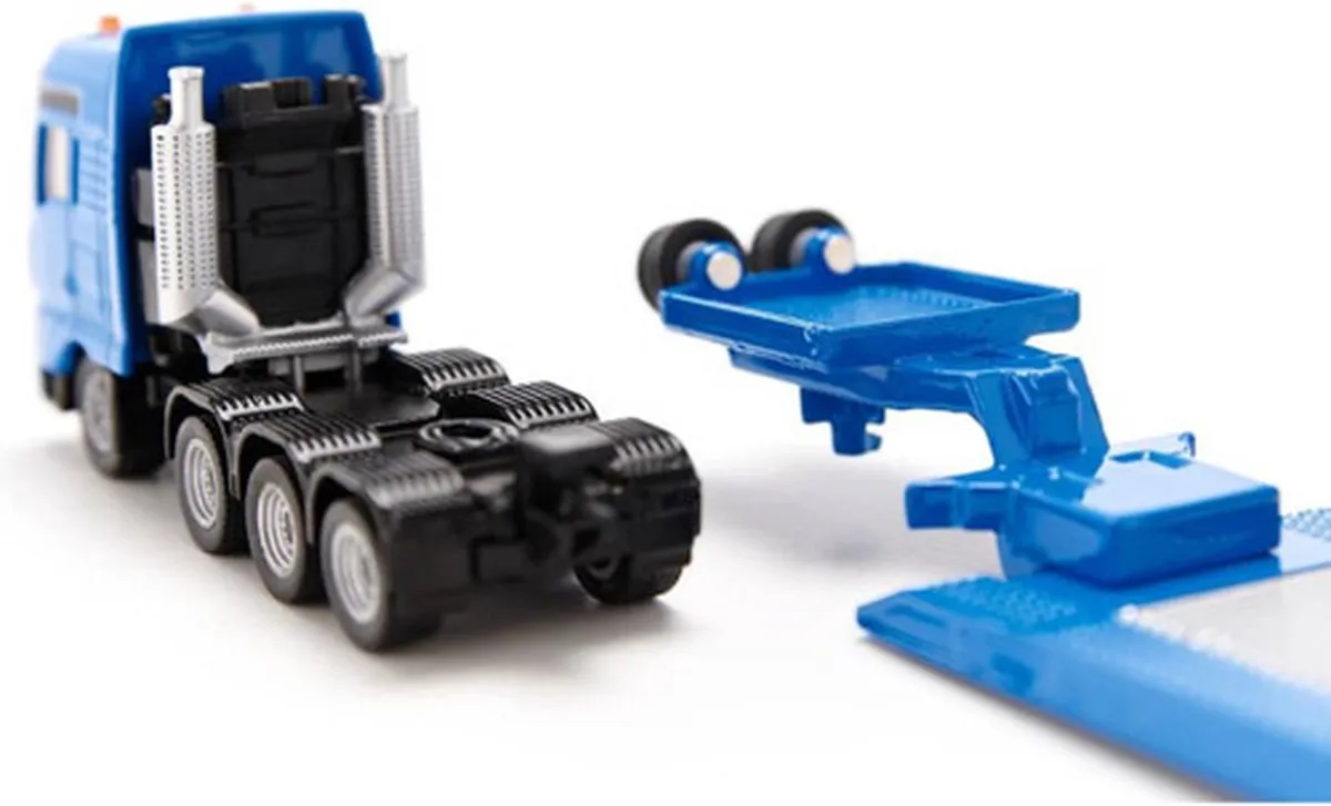 SIKU 1847 MAN Vrachtwagen met Liebherr Dieplader 1:87 - Blauw/Geel