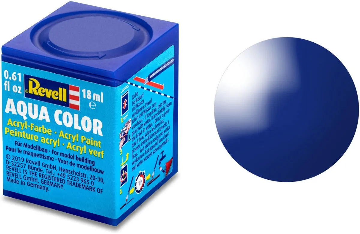 Revell Hobbyverf Acryl Aqua #51 Ultramarine Blue Gloss