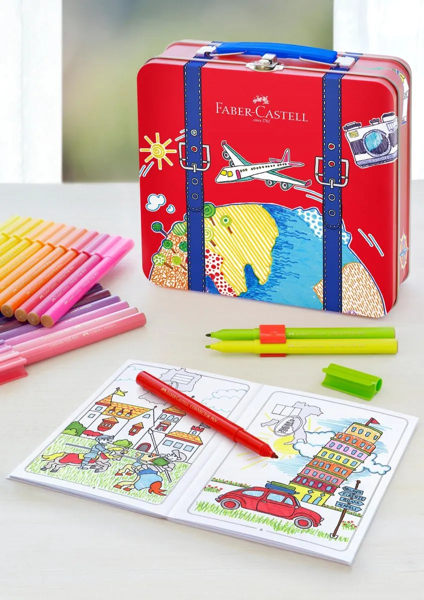 Faber-Castell Connector Viltstiften 46 Stuks - Assorti
