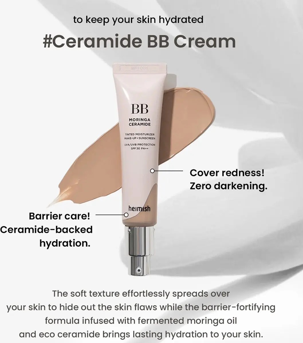 Heimish Moringa Ceramide BB Cream SPF30 PA++ - 30ml