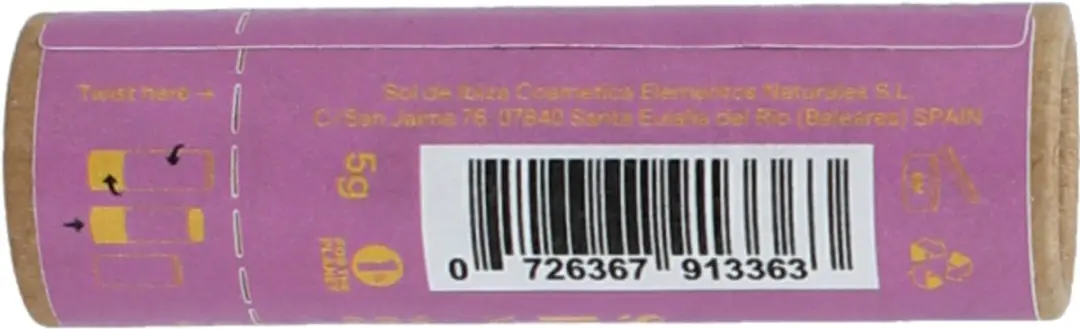 Sol de Ibiza Lippenbalsem SPF15 5ml - Natuurlijk met Sheaboter