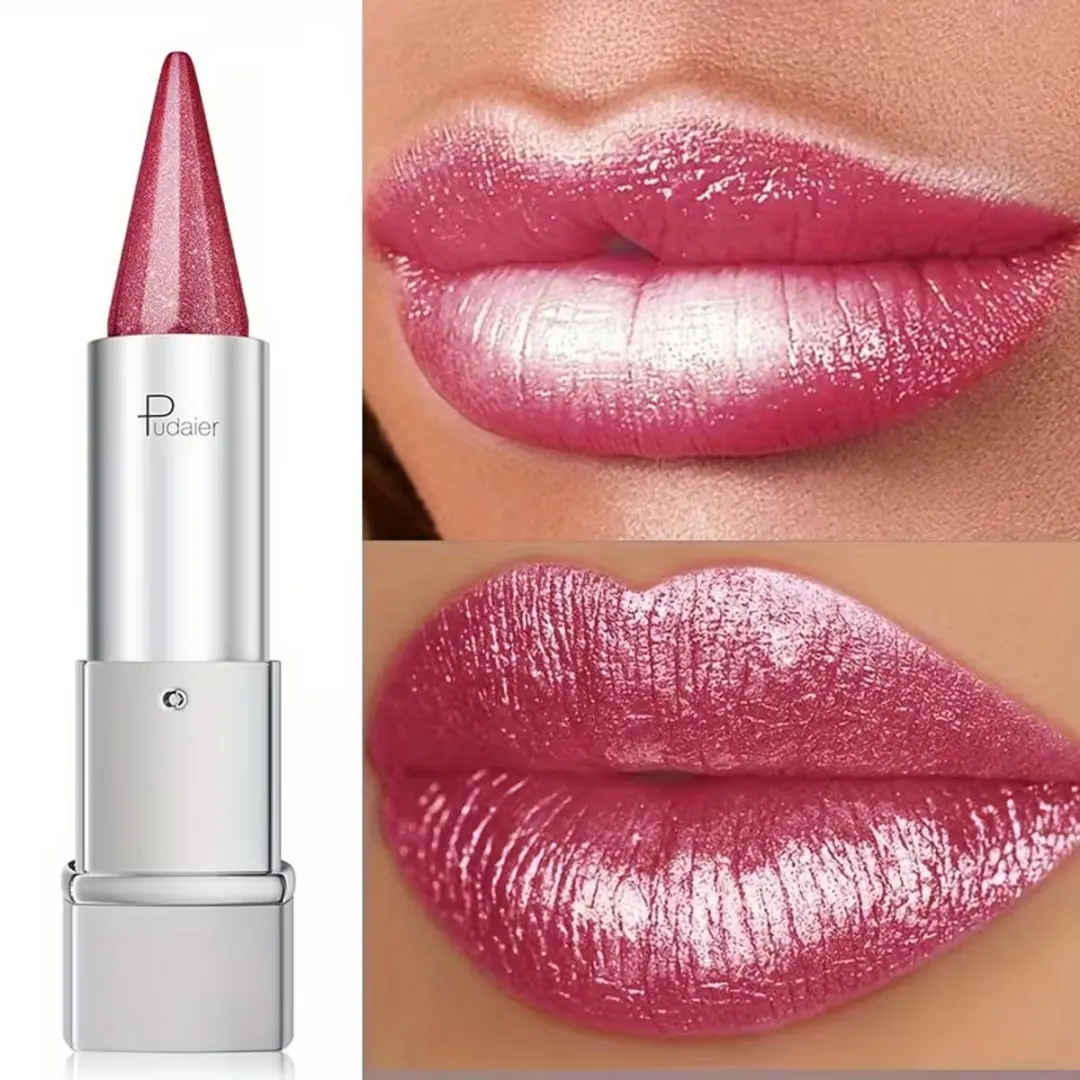 Metallic Roze Glitter Lipstick