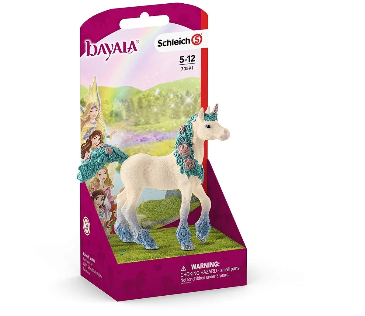Schleich Bayala Bloemeneenhoorn Veulen Speelfiguur 70591 - Multikleur