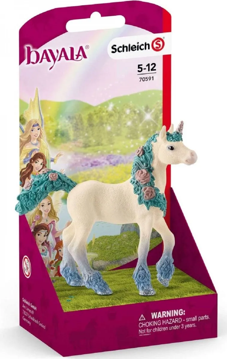 Schleich Bayala Bloemeneenhoorn Veulen Speelfiguur 70591 - Multikleur