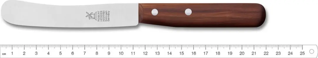 Robert Herder Buckels Ontbijtmes 118mm - Pruimenhout
