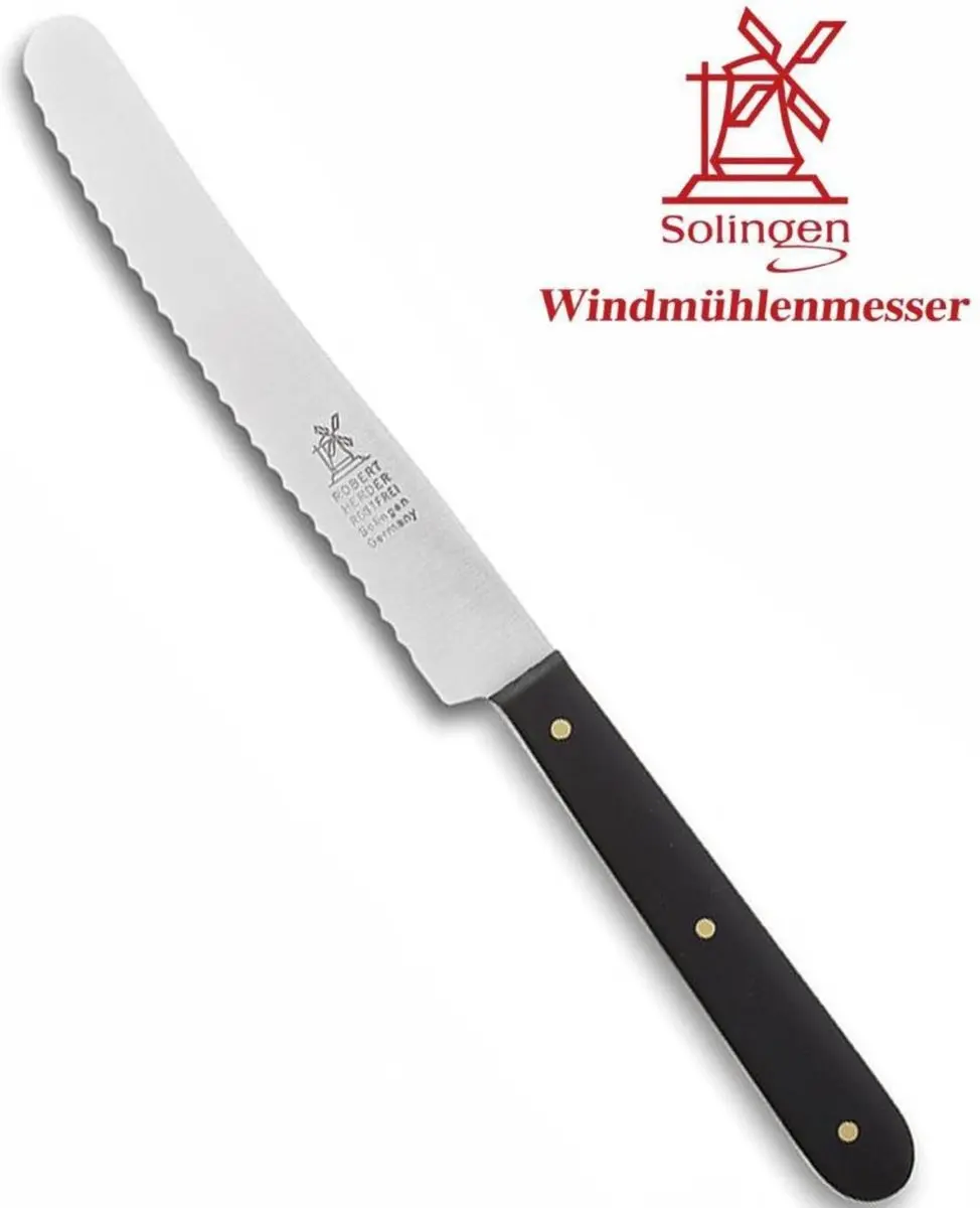 Robert Herder POM Ontbijtmes Kartel 12cm - Zwart - afbeelding 6 van 6