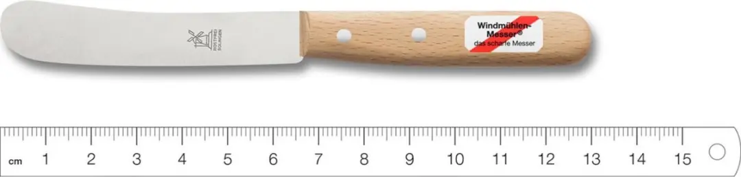 Robert Herder Botermes Buckels RVS - Lemmet 70mm - Beukenhout