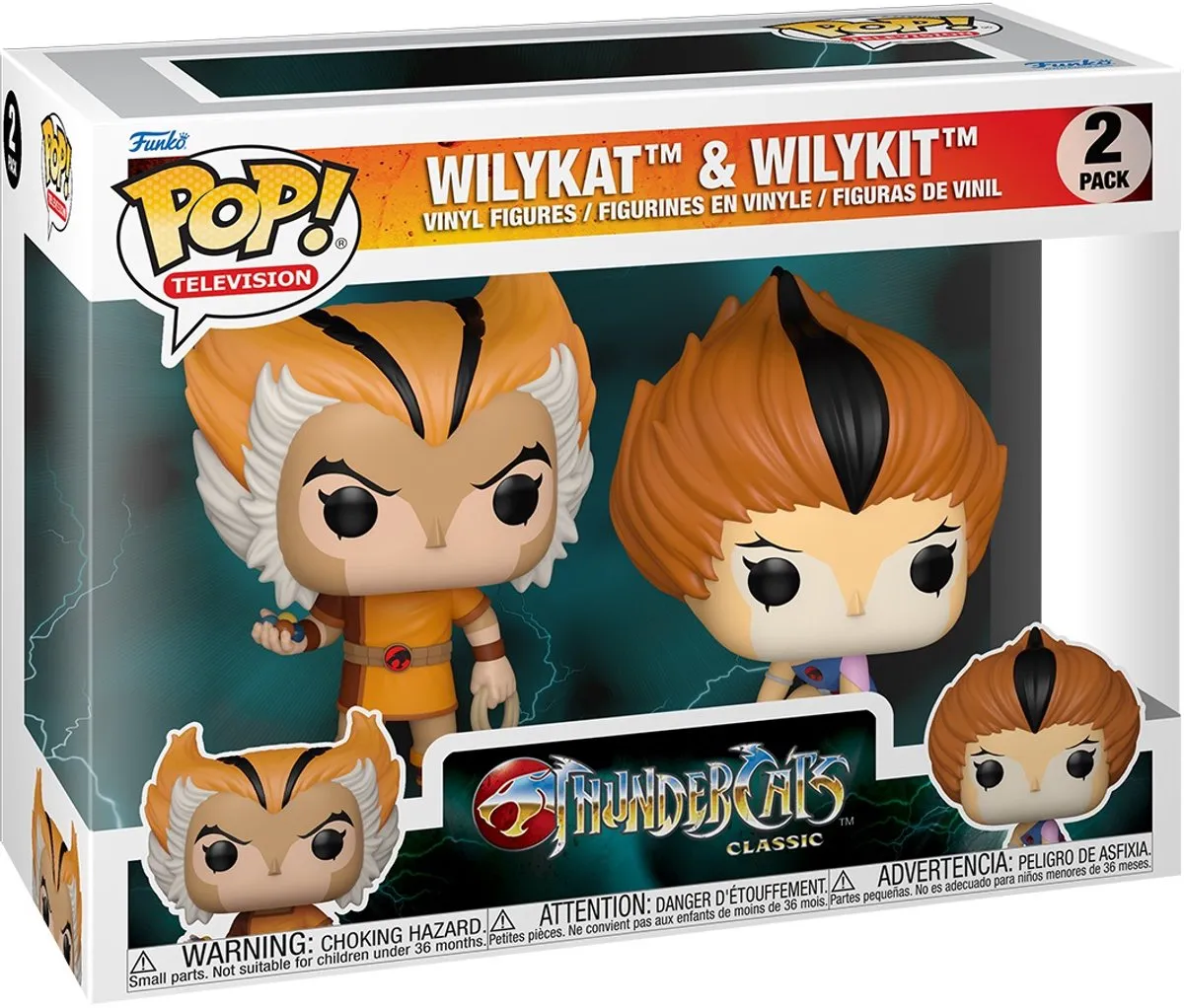 Funko Pop! 2-Pack Thundercats Wilykit & Wilykat - 83776 - Veelkleurig