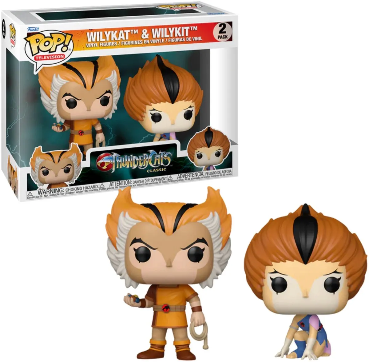 Funko Pop! 2-Pack Thundercats Wilykit & Wilykat - 83776 - Veelkleurig