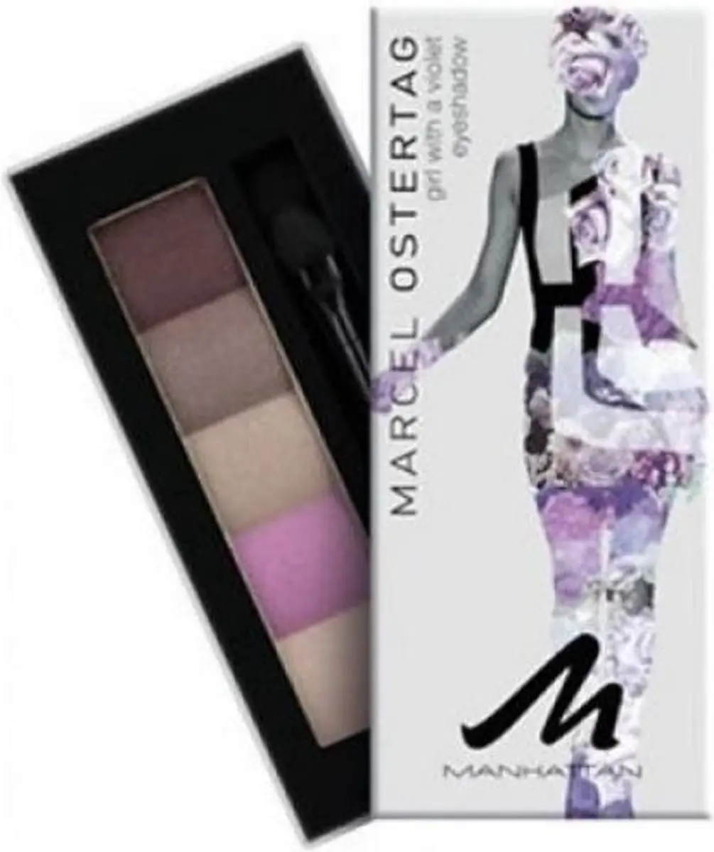 Manhattan Girl With A Violet Oogschaduw Palette