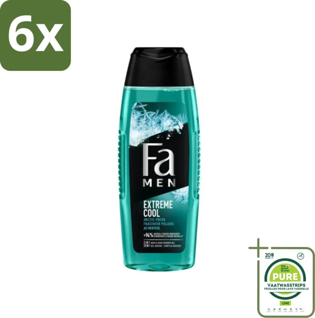 Fa Men Douchegel en Shampoo Extreme Cool 250 ml