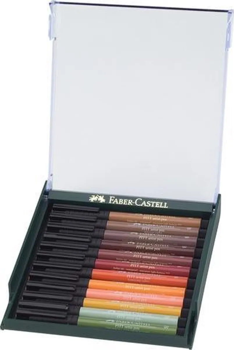 Faber-Castell Pitt Artist Pen Earth FC-267422 - 12 Stuks