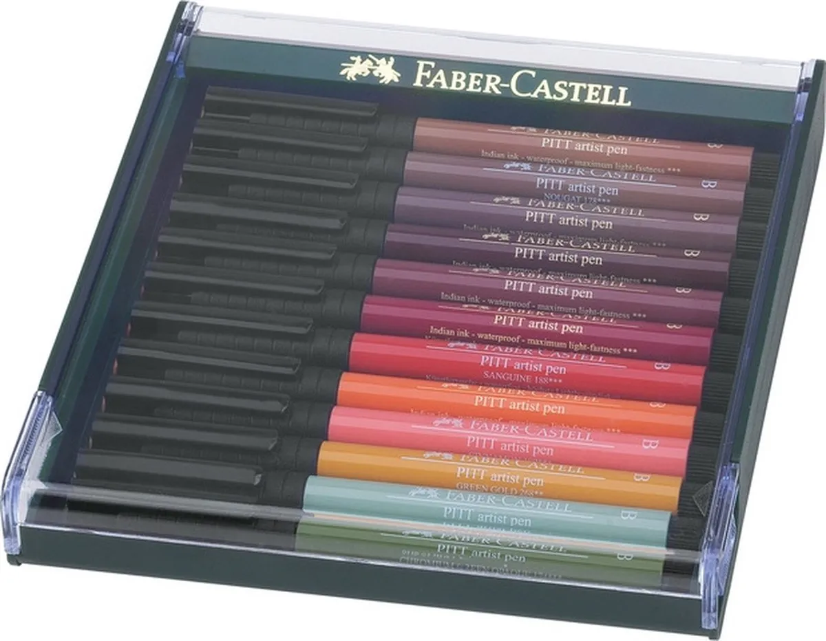 Faber-Castell Pitt Artist Pen Earth FC-267422 - 12 Stuks - afbeelding 6 van 6