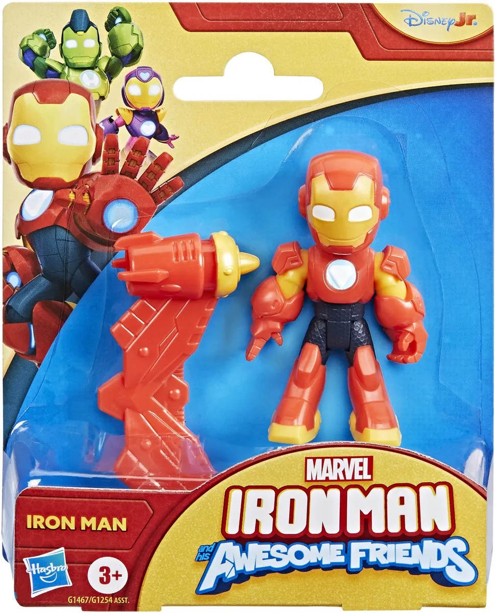 Hasbro Marvel Iron Man Awesome Friends Actiefiguur G14675X00 - Rood - afbeelding 2 van 6