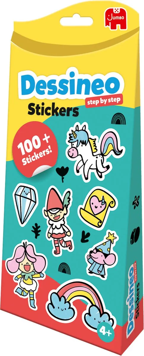 Jumbo Dessineo Feeën & Eenhoorns Stickers Theme Pack - 100 Stuks