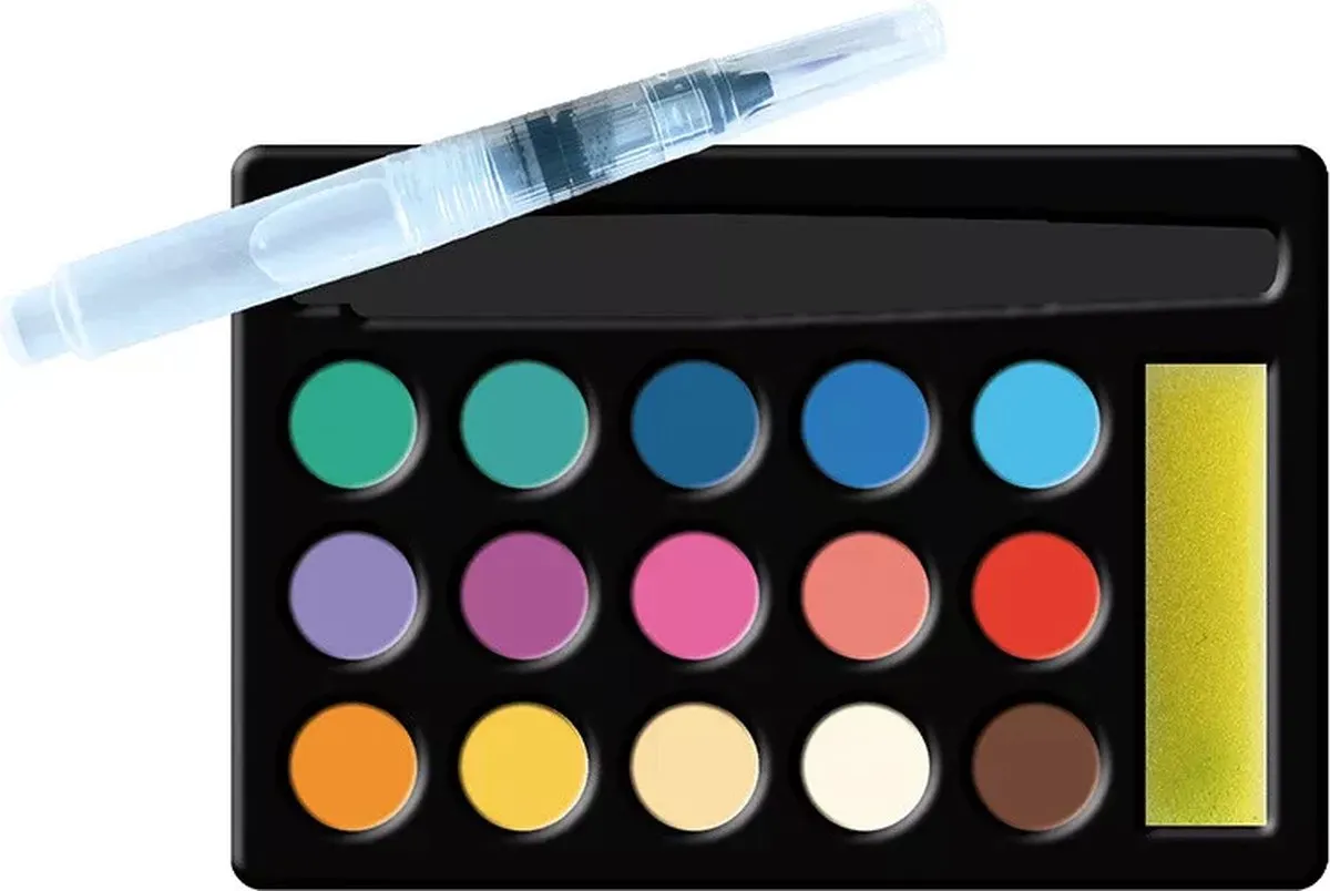 Janod Magic Ocean Aquarel Schilderpakket - 4 Zeemeerminnen - afbeelding 6 van 6