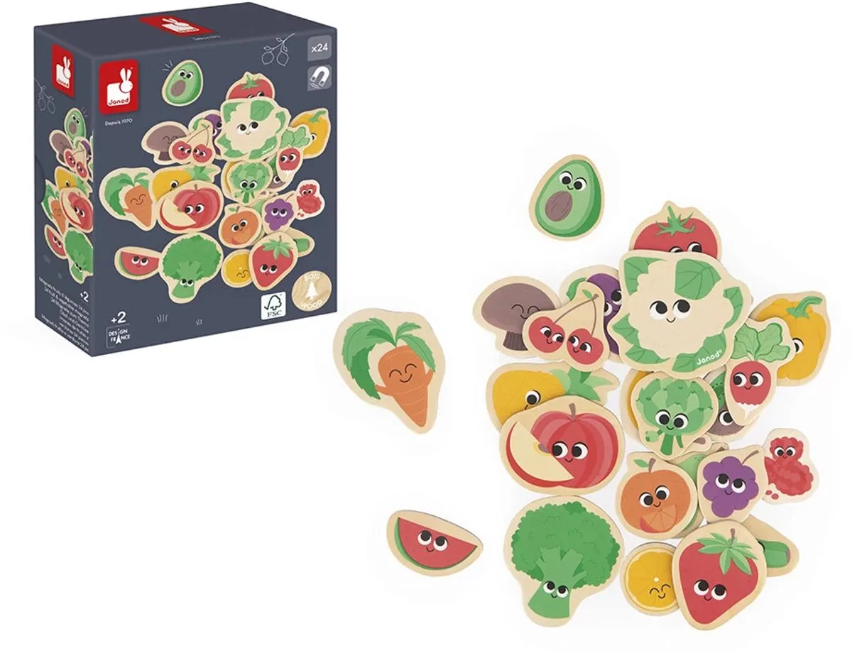Janod Magneten Fruit En Groente 9648