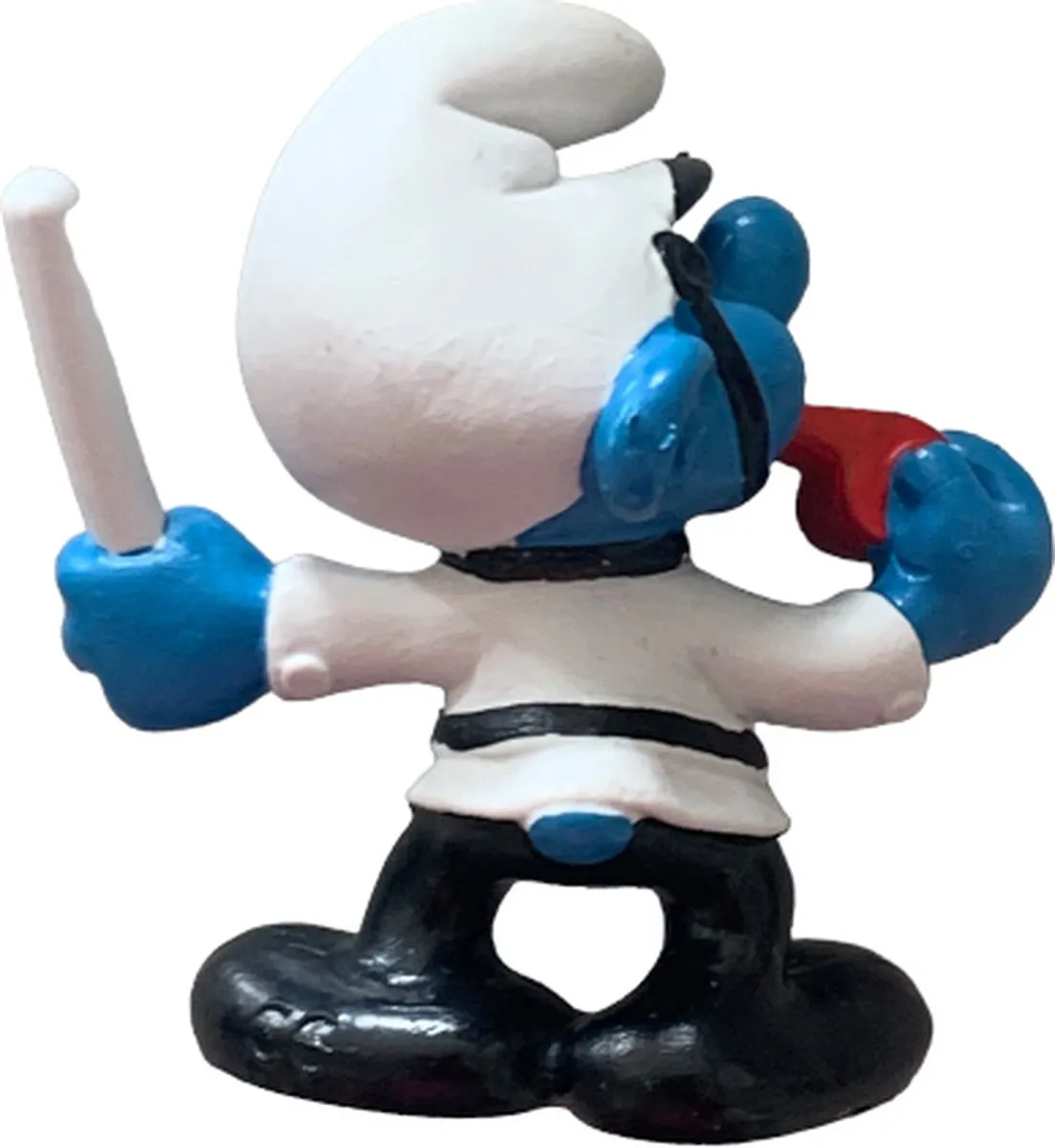 Schleich Politie Smurf - Agent 6cm - Wit/Zwart