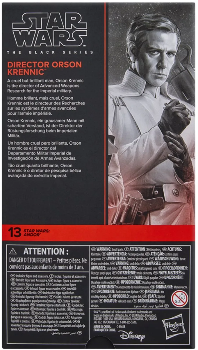 Hasbro Star Wars The Black Series Orson Krennic Actiefiguur - HASG1827 - Multi - afbeelding 6 van 6