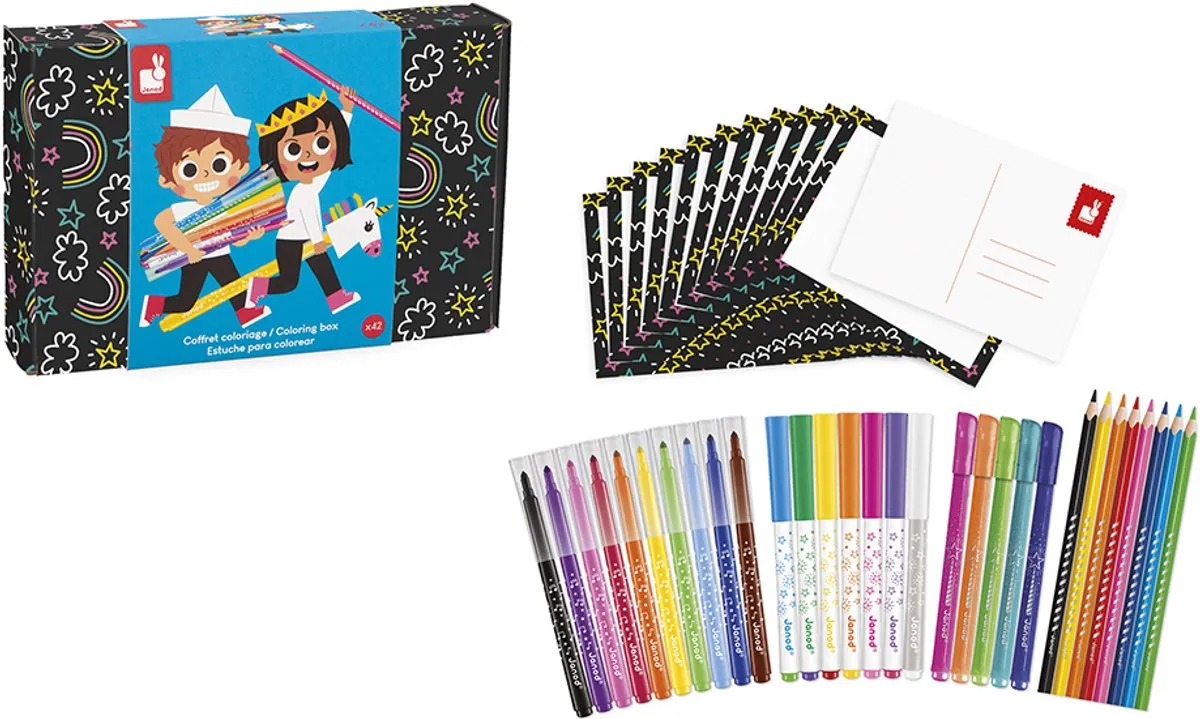 Janod Colo Kleurset - 42 Stuks Multicolor - afbeelding 6 van 6