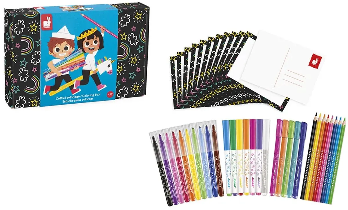 Janod Colo Kleurset - 42 Stuks Multicolor