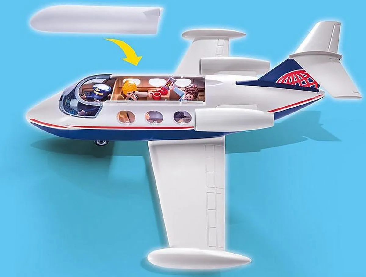 Playmobil City Life Privévliegtuig 70533 - Wit/Blauw