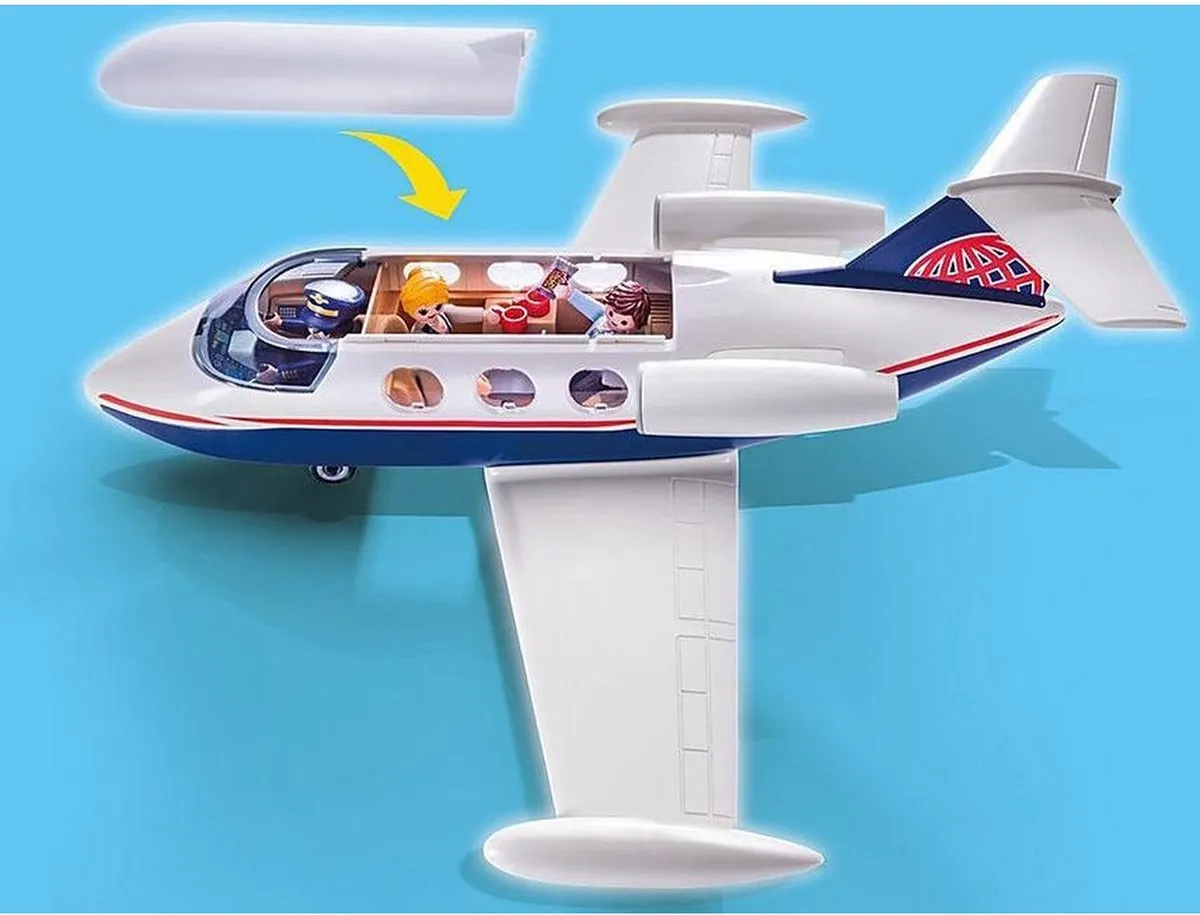 Playmobil City Life Privévliegtuig 70533 - Wit/Blauw