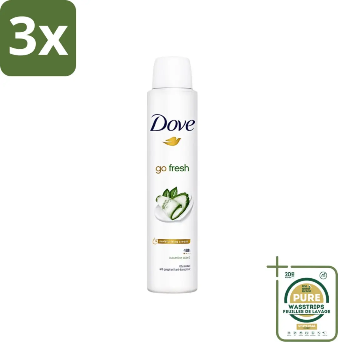 3 x Dove Go Fresh