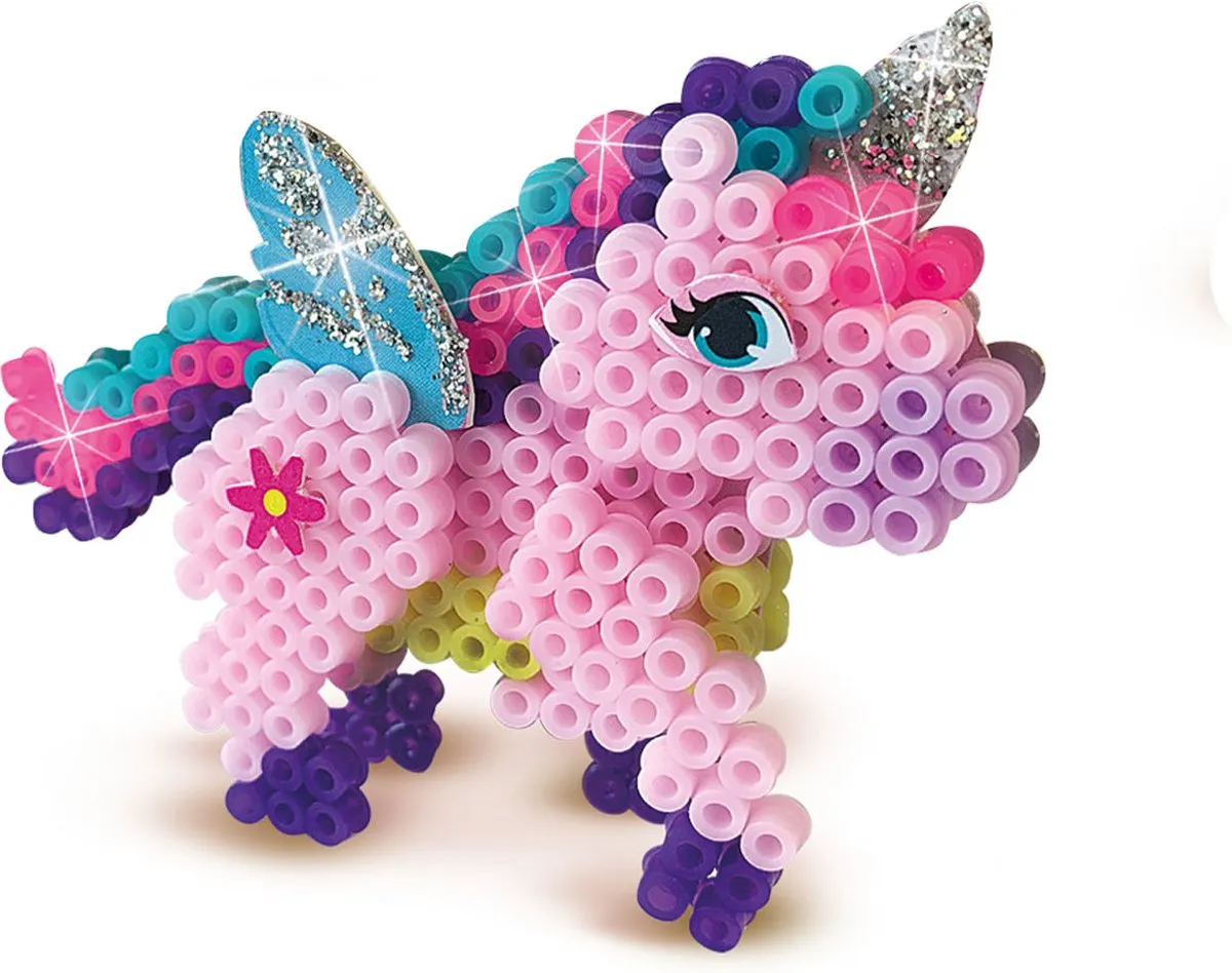 SES Creative Beedz Unicorn Strijkkralen - 1800 Stuks - 10 Kleuren