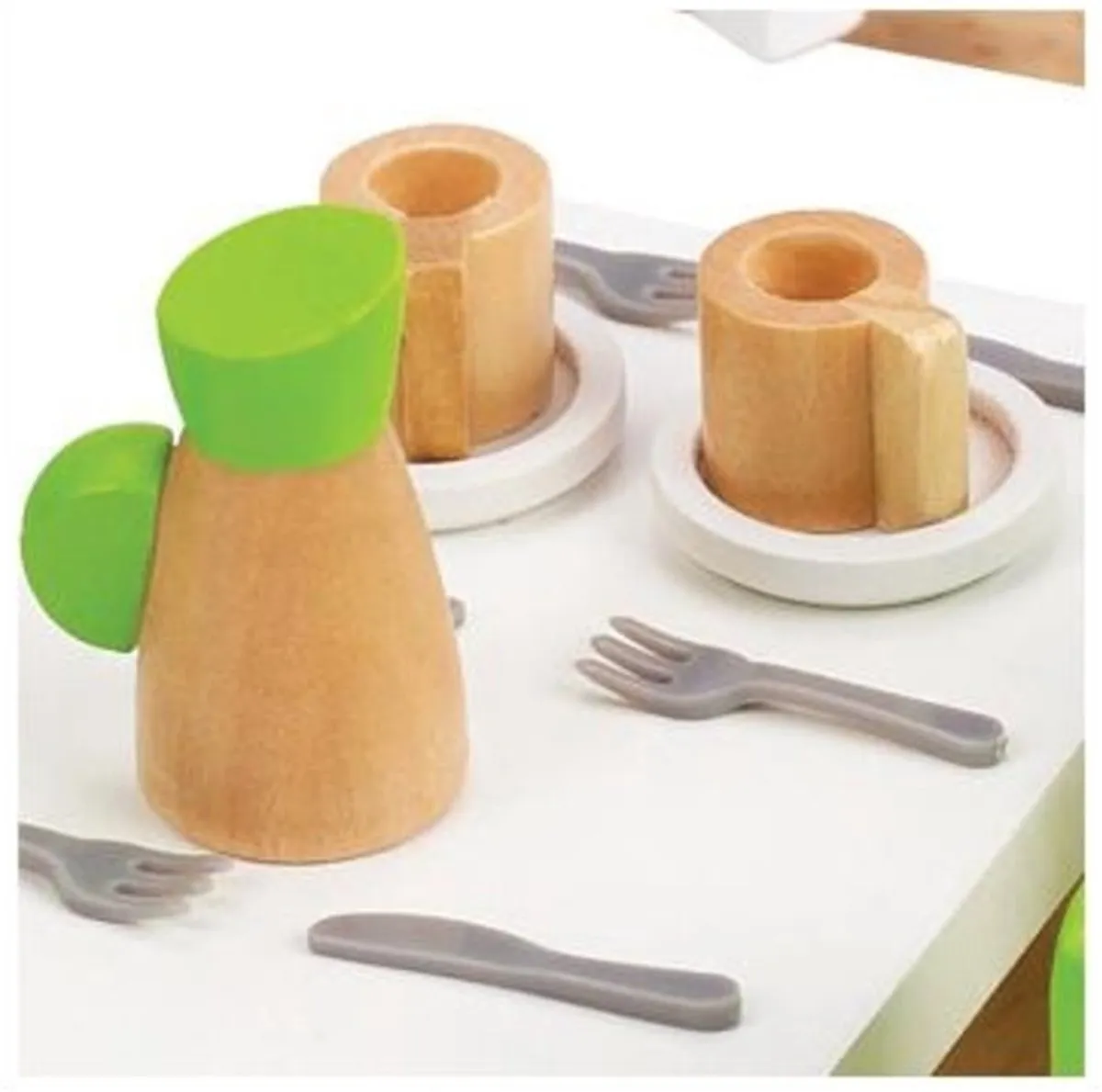 Hape Eetkamer Poppenhuis - 7 Meubels 1 Pop - Veelkleurig