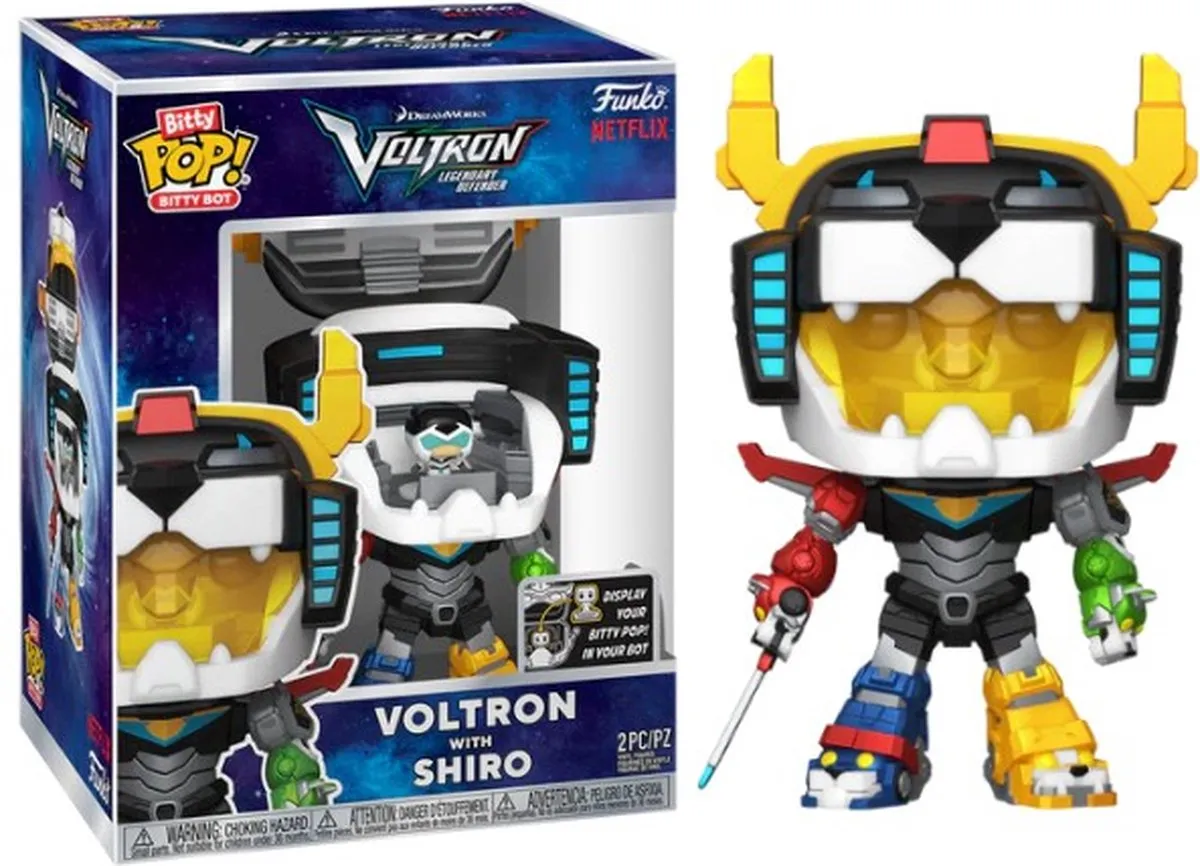 Funko Bitty Bop Bitty Bot Voltron met Shiro