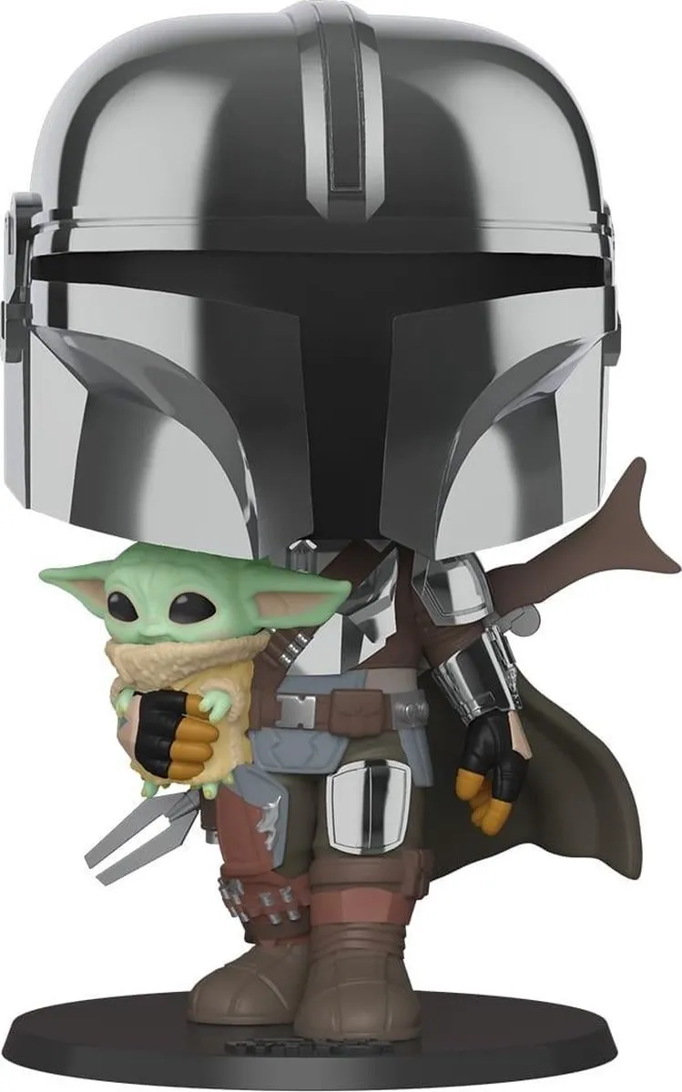 Funko Pop Star Wars Jumbo Mandalorian met het Kind #380 - Multi
