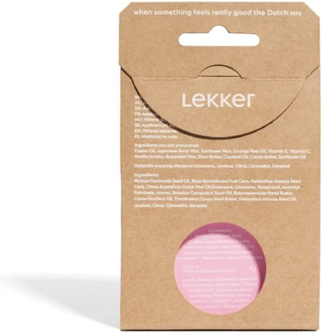 The Lekker Company Lippenbalsem Sinaasappel & Vanille 8ml