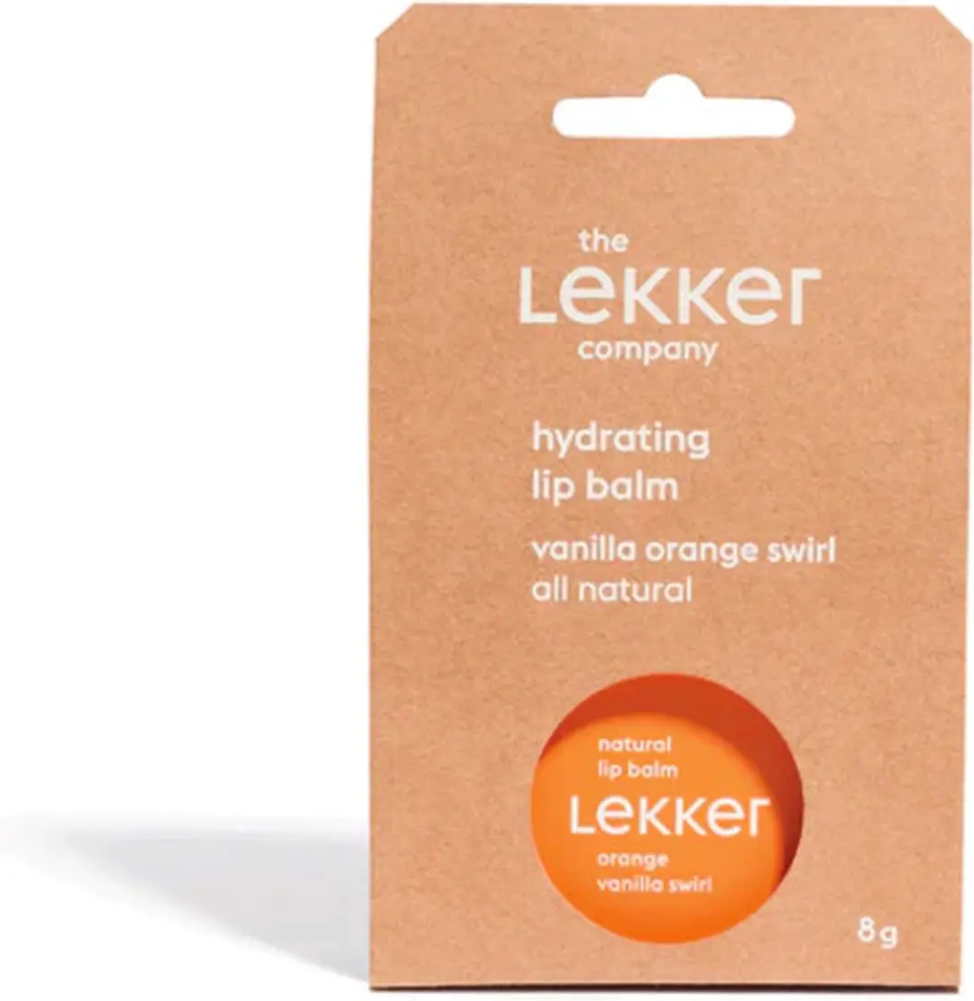 The Lekker Company Lippenbalsem Sinaasappel & Vanille 8ml - afbeelding 6 van 6