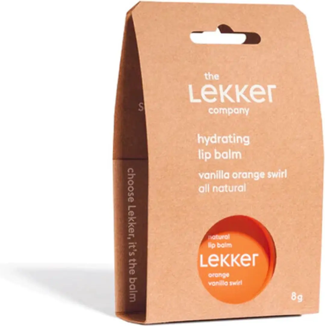 The Lekker Company Lippenbalsem Sinaasappel & Vanille 8ml