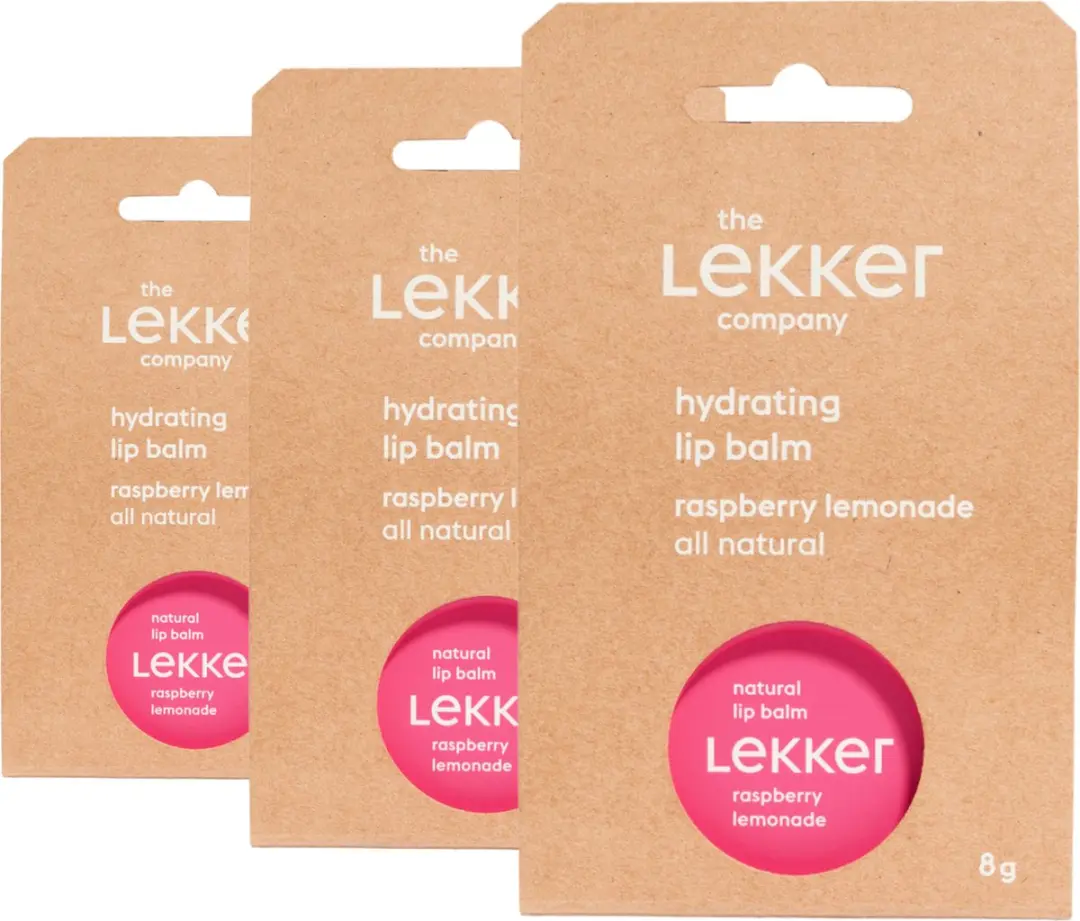 The Lekker Company lippenbalsem raspberry lemonade