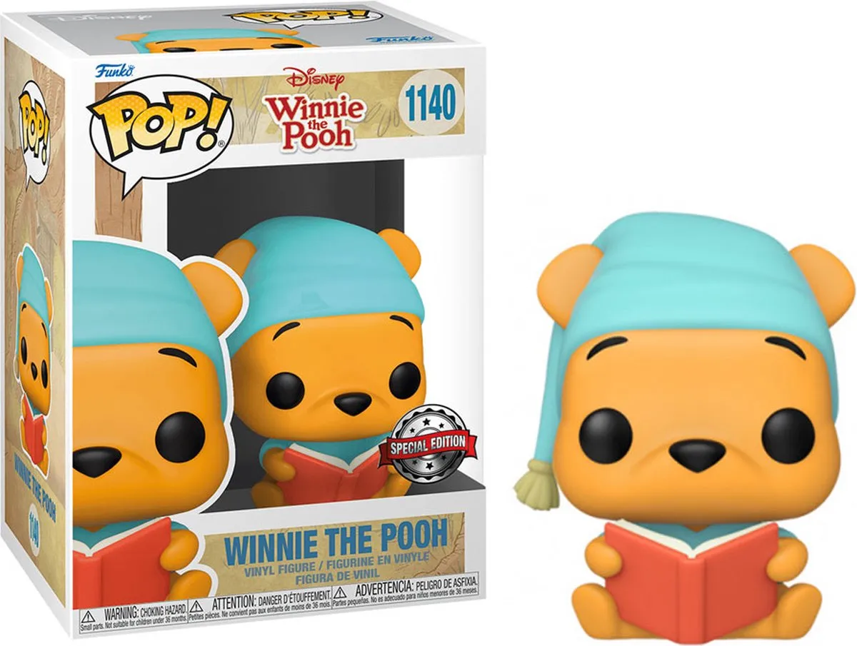 Funko Pop! Disney Winnie Reading Book US Exclusief 58786 - Veelkleurig